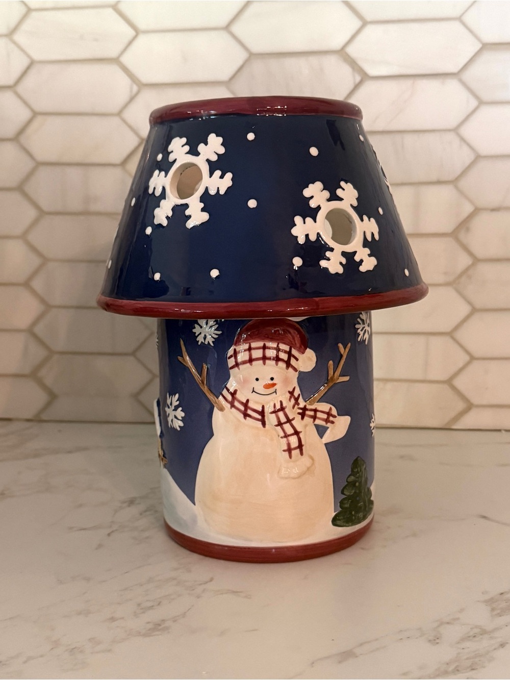 Holiday Time Ceramic Candle Warmer